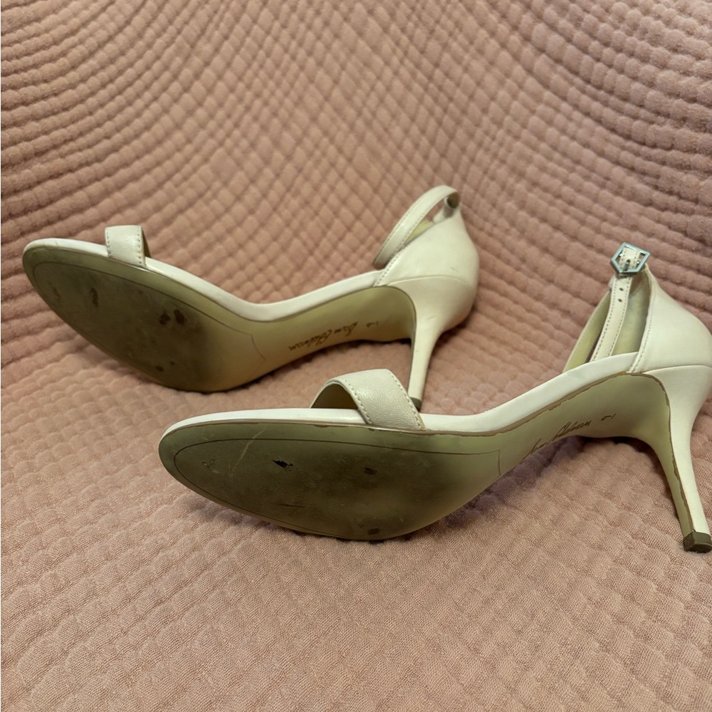 Sam Edelman Patti Nude Leather Ankle Strap Sandals Size 9 - Picture 7 of 12